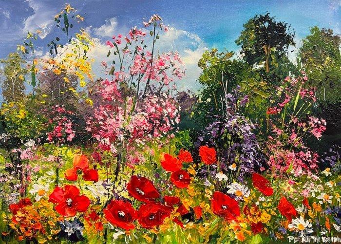 Pentti Vainio (XXI) - Beneath the Blooming Riot, Antiek en Kunst, Kunst | Schilderijen | Klassiek