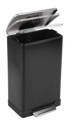 EKO - E-Cube pedaalemmer 40 liter - Stainless steel Plastic, Verzenden, Zo goed als nieuw