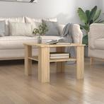 vidaXL Salontafel 60x60x42 cm bewerkt hout sonoma, Huis en Inrichting, Tafels | Salontafels, 50 tot 100 cm, Verzenden, Nieuw, 50 tot 100 cm