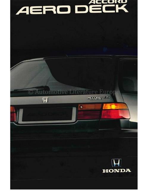 1993 HONDA ACCORD AERO DECK BROCHURE NEDERLANDS, Boeken, Auto's | Folders en Tijdschriften, Honda