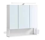Badkamerkast met Spiegel en LED –Wandkast met Rek en Föhnhou, Huis en Inrichting, Kasten | Overige, Verzenden, Nieuw