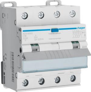 HAGER ADX466D AARDLEKAUTOMAAT 4-POLIG 16 A C, Doe-het-zelf en Verbouw, Elektra en Kabels, Nieuw, Ophalen of Verzenden