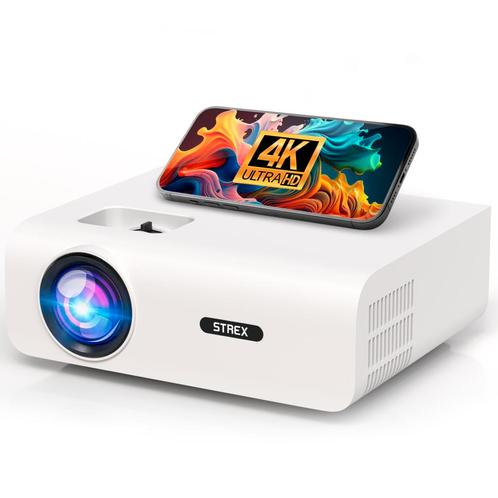 Strex Beamer - 1080P Full HD - 15000 Lumen - Draadloos, Audio, Tv en Foto, Beamers, Nieuw, Verzenden