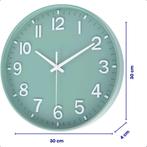 Tyme Wandklok 30cm Klok Modern - Muurklok - Analoog - Stil, Ophalen of Verzenden, Zo goed als nieuw