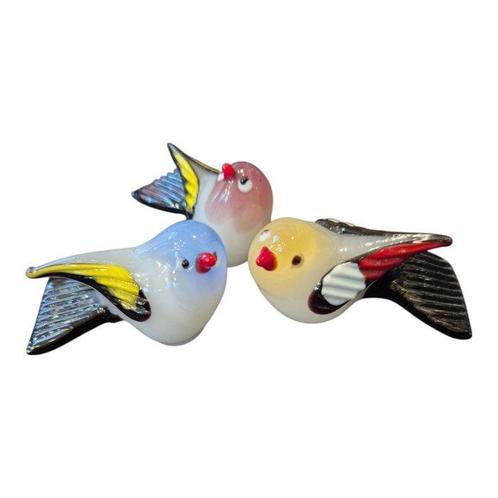 Decoratief ornament (3) - Tommasi - Italië - Vogeltjes in, Antiek en Kunst, Antiek | Glas en Kristal