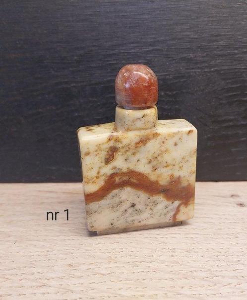 Themacollectie - 5x Hardstenen Parfumflesjes, Snuff Bottle, Antiek en Kunst, Antiek | Speelgoed