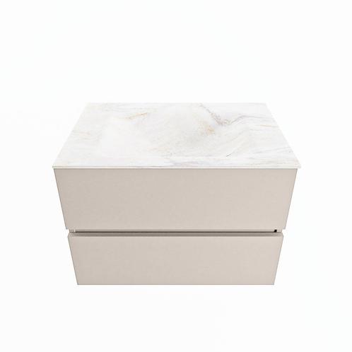 MONDIAZ VICA-DLUX 70cm badmeubel onderkast Linen 2 lades., Doe-het-zelf en Verbouw, Sanitair, Bad, Nieuw, Ophalen of Verzenden