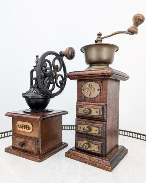 Koffiemolen (2) - Carbon - Koffiemolen, Antiek en Kunst, Antiek | Keukenbenodigdheden