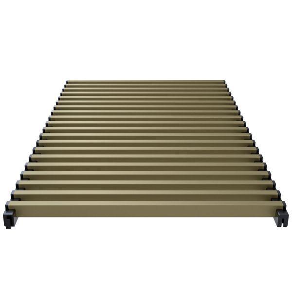 Aluminium bronskleurig rolrooster  - 1800x340  Betherma, Doe-het-zelf en Verbouw, Verwarming en Radiatoren, Verzenden
