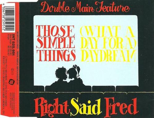 cd single - Right Said Fred - Those Simple Things / (What..., Cd's en Dvd's, Cd Singles, Zo goed als nieuw, Verzenden