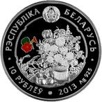 Wit-Rusland. 10 Roubles 2013 Iris, Proof (Zonder