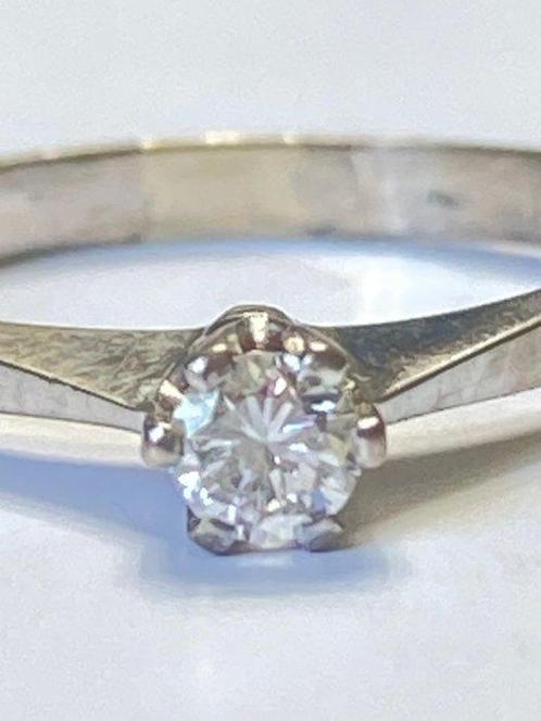 Zonder Minimumprijs - Ring - 18 karaat Witgoud Diamant, Sieraden, Tassen en Uiterlijk, Ringen