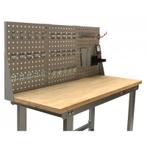 Werkbank met achterwand – Werkbank set 150 cm. kleur grijs., Doe-het-zelf en Verbouw, Werkbanken, Ophalen of Verzenden, Nieuw