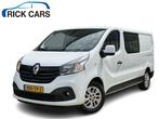 Renault Trafic 1.6 dCi 125 PK EURO 6 T29 L2H1 DC 6 persoons, Auto's, Bestelauto's, Stof, Gebruikt, Renault, Wit