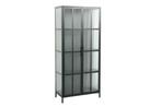 industrieele vitrine DURA STEEL 180cm zwart metalen, Huis en Inrichting, Ophalen of Verzenden, Nieuw