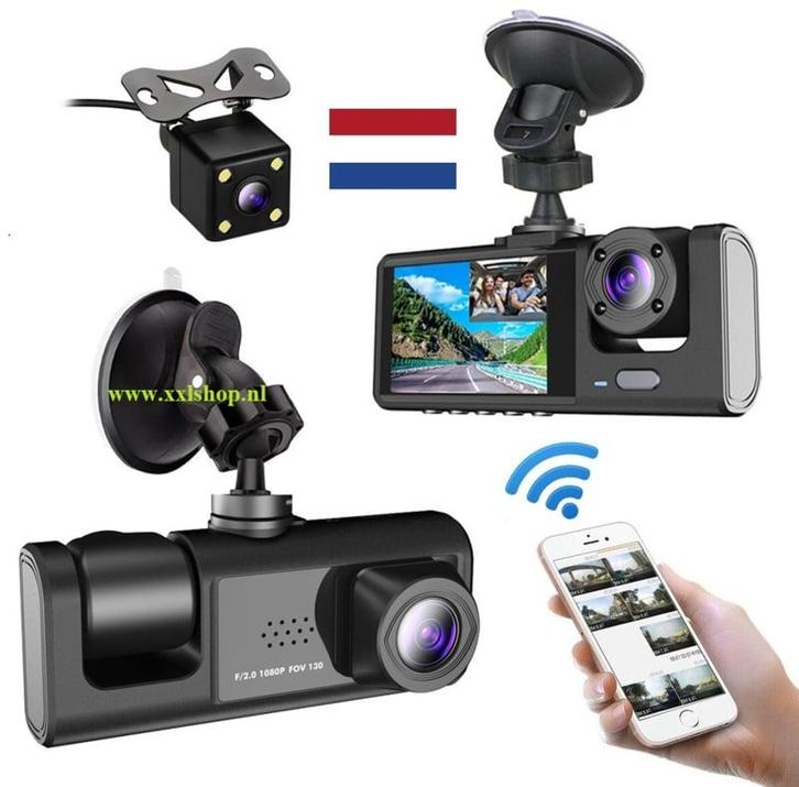 Dashboardcamera nachtzicht dash cam dashcam + WIFI + CAMERA, Auto diversen, Dashcams, Nieuw, Verzenden
