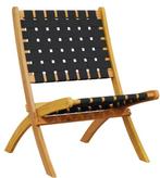 2 Opvouwbare Tuinstoelen –Acaciahout en amp; Ademend Textiel, Verzenden, Nieuw