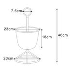 Plantenstandaard Alphen 1 bloempot 48x23 cm grijs [en.casa], Verzenden, Nieuw