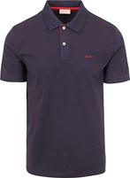 Gant Contrast Piqué Poloshirt Navy maat S Heren, GANT, Nieuw, Maat 46 (S) of kleiner, Verzenden