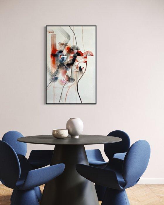 Andi Golden - Orange Poet - XL - NO RESERVE, Antiek en Kunst, Kunst | Schilderijen | Modern