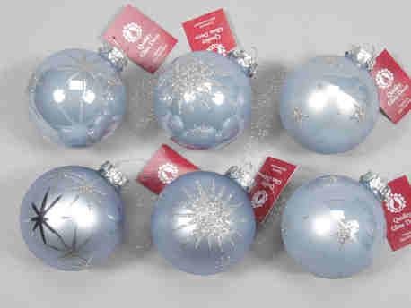 Kerstballen box decobal glasbal artic blue doos 12 st, Hobby en Vrije tijd, Knutselen, Nieuw, Ophalen of Verzenden