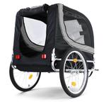 Opvouwbare fietskar voor honden - grijs/zwart - veilig en..., Ophalen of Verzenden, Nieuw