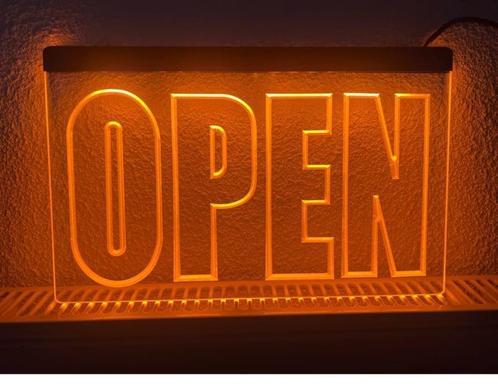 OPEN neon bord lamp LED verlichting reclame lichtbak #15 *OR, Zakelijke goederen, Horeca | Meubilair en Inrichting, Verzenden