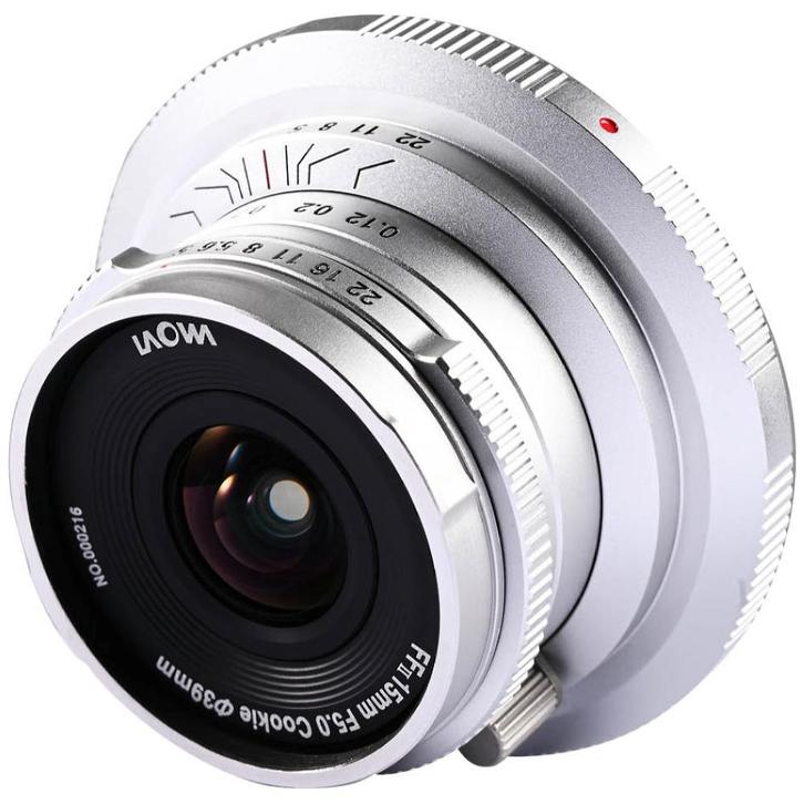 Laowa 15mm f/5 Cookie FF Canon RF Silver, Audio, Tv en Foto, Fotografie | Lenzen en Objectieven, Groothoeklens, Nieuw, Ophalen of Verzenden