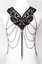 Body Chain Zwart Kant Lace Lichaamsketting Victoriaans Sexy, Nieuw, Kunststof, Ophalen of Verzenden, Zwart