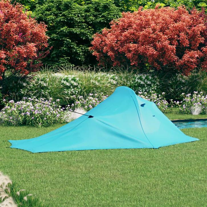 vidaXL Tent 317x240x100 cm blauw, Caravans en Kamperen, Tenten, Nieuw, tot en met 2, Verzenden