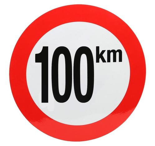 Snelheidssticker België 210 mm - 100 km, Zakelijke goederen, Kantoor en Winkelinrichting | Magazijn, Stelling en Opslag, Verzenden