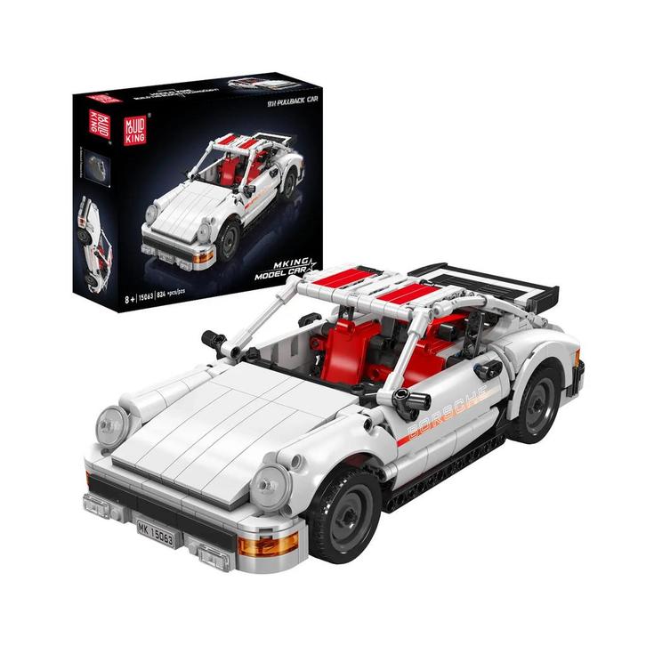 Mould King 15063 911 Pullback (Voertuigen, Modelbouwsets), Kinderen en Baby's, Speelgoed | Bouwstenen, Nieuw, Verzenden