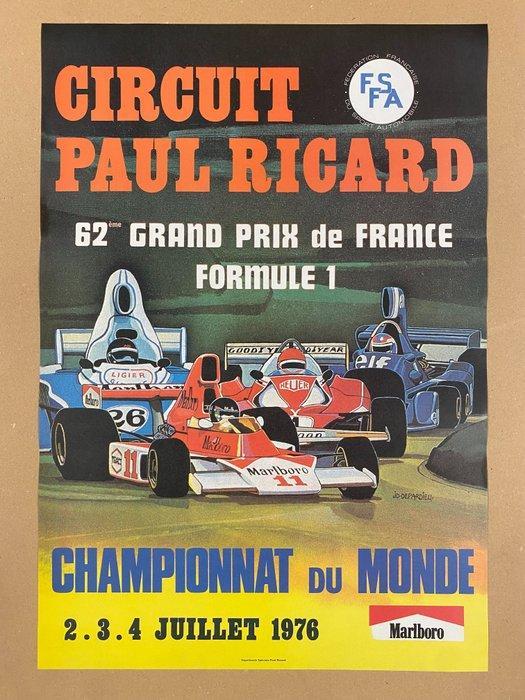 JD Depardieu - CIRCUIT PAUL RICARD - Jaren 1970, Antiek en Kunst, Kunst | Designobjecten