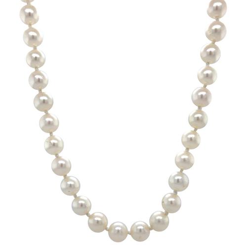 Parel collier met gouden sluiting 14 krt, Sieraden, Tassen en Uiterlijk, Kettingen, Nieuw, Ophalen of Verzenden