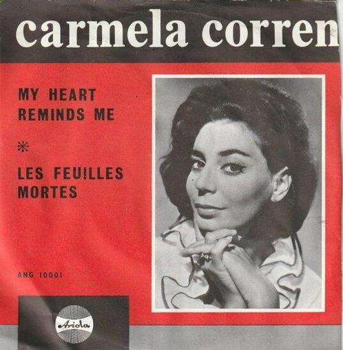 Carmela Corren - My heart reminds me + Les feuilles morte..., Cd's en Dvd's, Vinyl Singles, Verzenden