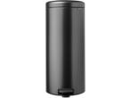 Brabantia NewIcon Prullenbak - 30 liter - Confident Grey, Verzenden, Zo goed als nieuw