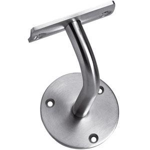 Intersteel Leuninghouder gebogen opschroevend vlak zadel rvs, Doe-het-zelf en Verbouw, Overige Doe-het-zelf en Verbouw, Nieuw