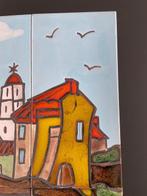 Art Deco Tegel - Zeilboot langs de kust - Art Deco -