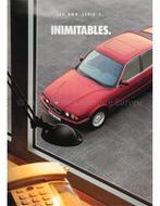1992 BMW 5 SERIE BROCHURE FRANS, Nieuw, BMW, Author