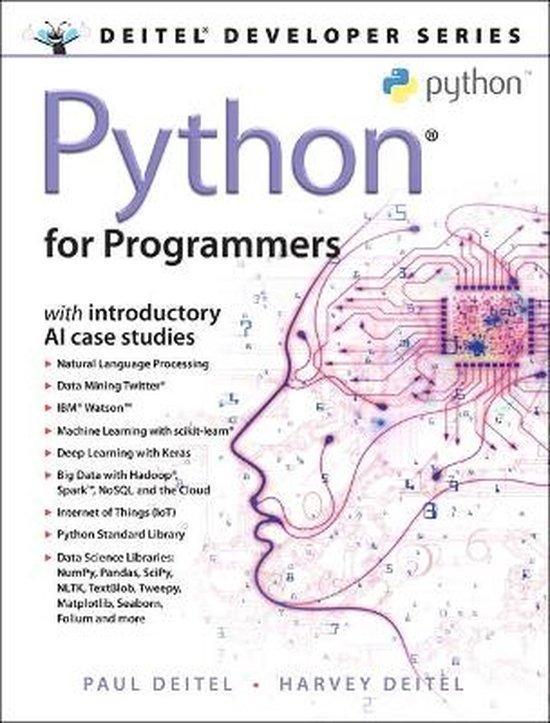9780135224335 Python for Programmers Paul Deitel, Boeken, Studieboeken en Cursussen, Nieuw, Verzenden