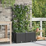 vidaXL Tuinplanten 1 pc Rooster met opslag Zwart 80 x 40 x, Tuin en Terras, Verzenden, Nieuw, Minder dan 60 cm, 60 cm of meer