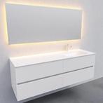 Badkamermeubel Solid Surface AQS Oslo 150x46 cm Rechts Mat, Huis en Inrichting, Badkamer | Badkamermeubels, Ophalen of Verzenden