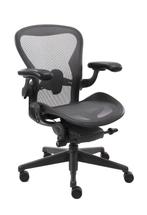 Herman Miller Aeron Remastered Bureaustoelen (Maat B), Verzenden, Zwart, Zo goed als nieuw, Bureaustoel