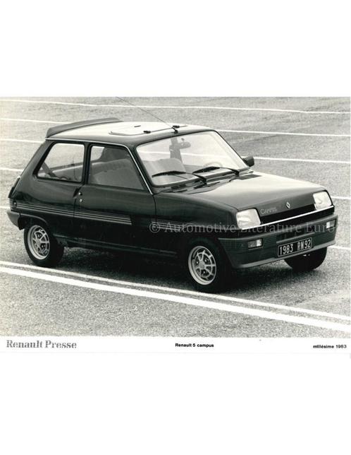 1983 RENAULT 5 CAMPUS PERSFOTO, Boeken, Auto's | Folders en Tijdschriften, Renault