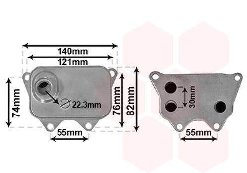OLIEKOELER VOOR AUDI A3 8P 2003-2008 06J117021D, Auto diversen, Auto-accessoires, Nieuw, Ophalen of Verzenden