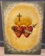 Spaanse school (XIX) - Sagrado Corazón de Jesús y el, Antiek en Kunst, Kunst | Schilderijen | Klassiek