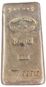 Swiss Bank 1 Kg Zilverbaar, Postzegels en Munten, Edelmetalen en Baren, Verzenden, Zilver