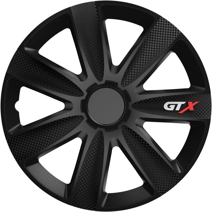Wieldoppen  GTX Carbon Zwart 17 inch, Auto diversen, Wieldoppen, Verzenden