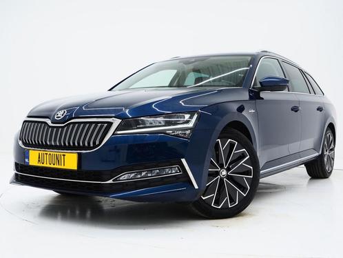 Zakelijke Lease |  Škoda Superb Combi 1.4 TSI iV Laurin & Kl, Auto's, Skoda, Dealer onderhouden, Lease, Zwart, Automaat, Stationwagon