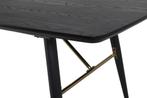 Eettafel - Gerd - 180x85 cm - Zwart - Uitschuifbaar - Jörn, Huis en Inrichting, Tafels | Eettafels, Verzenden, Nieuw